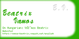 beatrix vamos business card